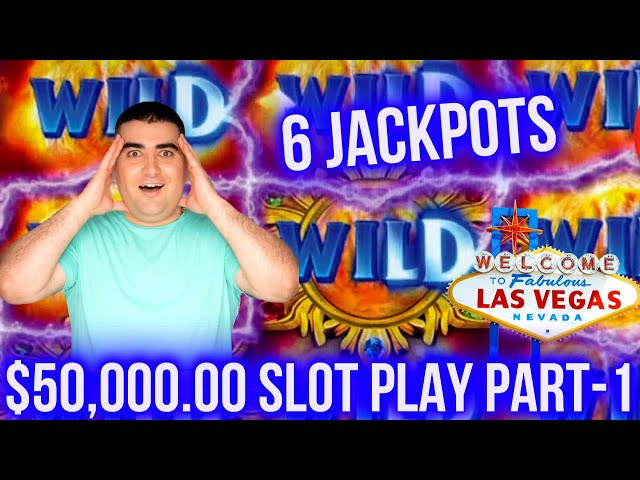 $50,000 Slot Play & 6 HANDPAY JACKPOTS | Part-1