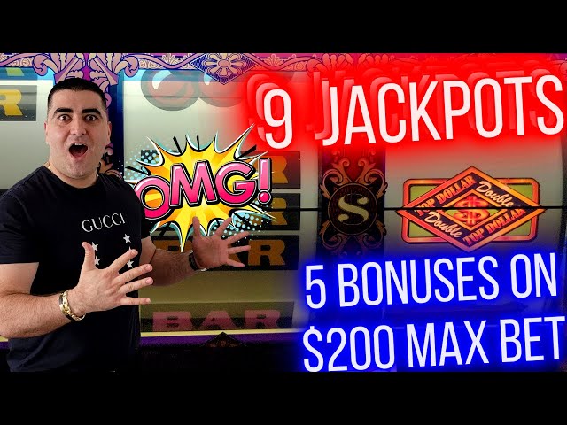 $200 Max Bets & 9 HANDPAY JACKPOTS On High Limit Slots – Luxurious Penthouse Tour
