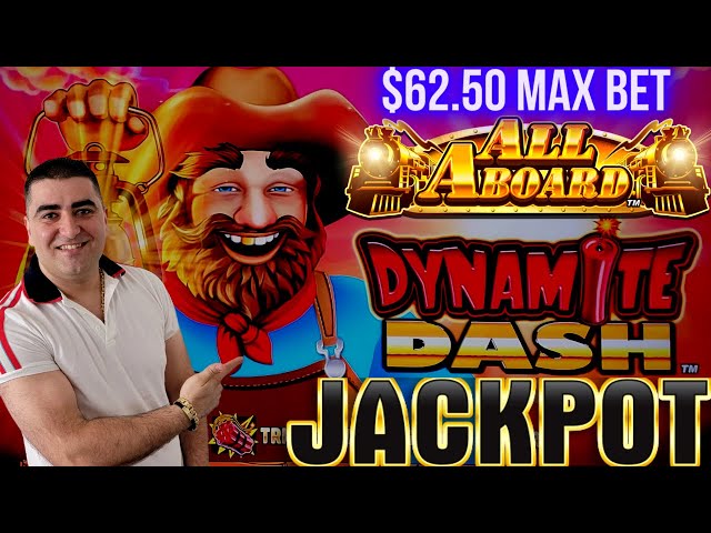 $62.50 Spin JACKPOT ON High Limit All Aboard Slot Machine | EP-8
