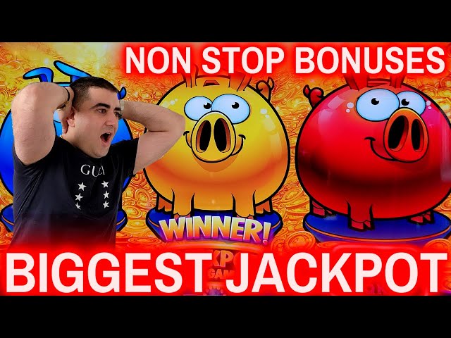BIGGEST JACKPOT On YouTube For New Rich Little Piggies Slot