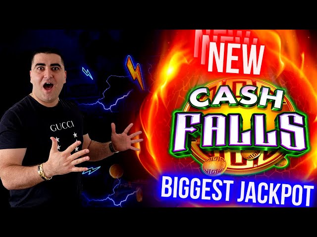 Biggest Jackpot Ever On New Cash Falls Slot Machine – $50 Max Bet