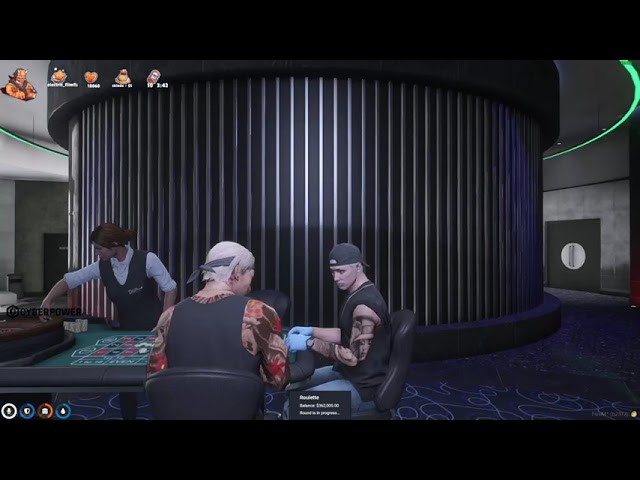 Lang gets hot at the casino