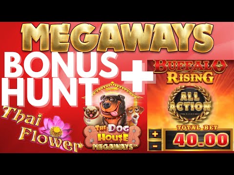 MEGAWAYS BONUS HUNT + All Action Bonus Buys on Buffalo Rising Online Slot