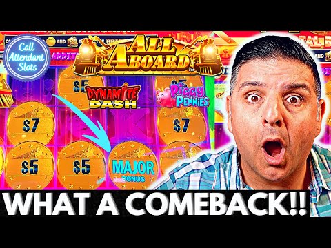 Will You Look At That! Beautiful Comeback on All Aboard Slot Machine!