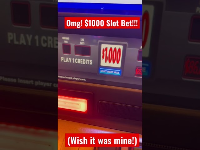 $1000 SLOT MACHINE BET! Wow! Congrats to this BIG player!!!!