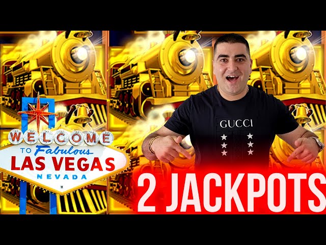 2 AMAZING JACKPOTS On All Aboard Slot Machine