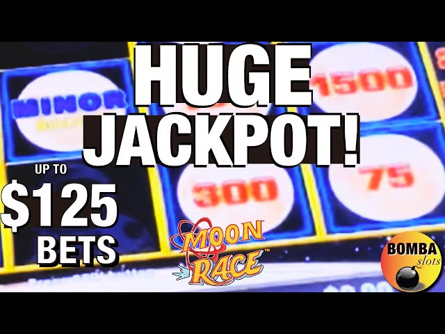 2 JACKPOTS! Up to $125 BETS! Moon Race ~ Lightning Link EPIC COMEBACK High Limit Casino Slot Play!