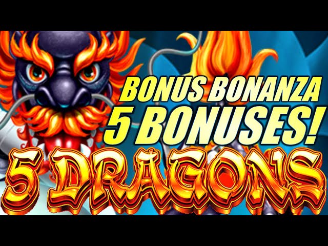 5 DRAGONS GRAND BONUS BONANZA!! Slot Machine (ARISTOCRAT GAMING)