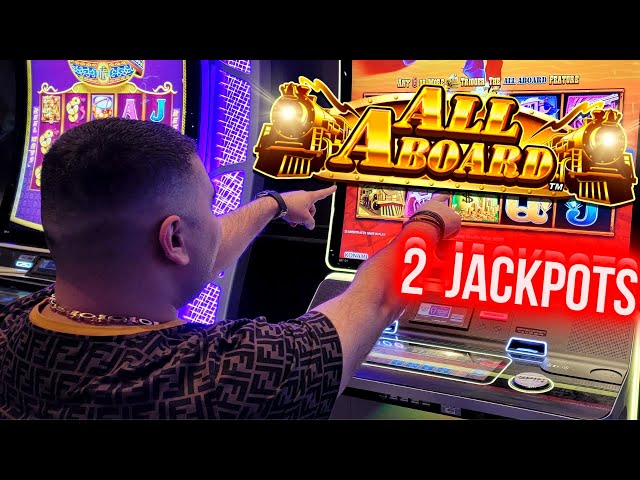 All Aboard Slot Machine 2 HANDPAY JACKPOTS – Las Vegas Casinos Jackpots