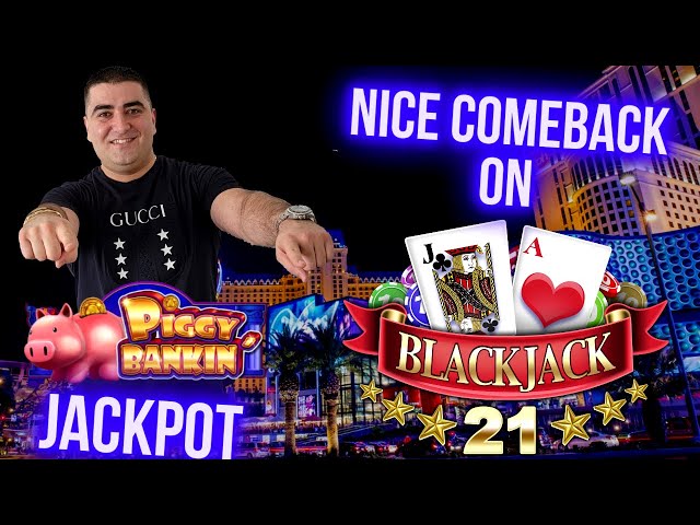 Amazing Comeback On High Limit Black Jack Table In Las Vegas – Live Slot Play At Casino