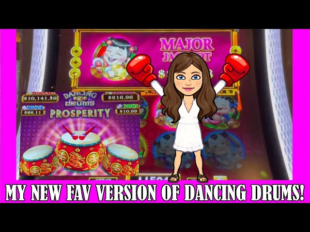 DOUBLE BONUS PICK?!!! What?? DANCING DRUMS PROSPERITY SLOT MACHINE LIVE PLAY – BELLAGIO LAS VEGAS!