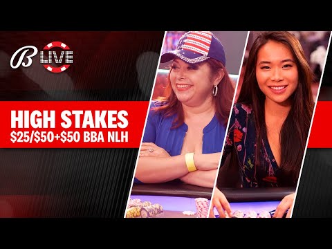 High Stakes $25/$50+$50 BBA NLH CASH GAME Live at the Bike!