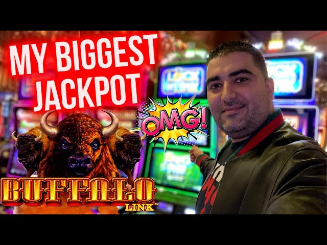 My BIGGEST JACKPOT Ever On Buffalo Link Slot Machine – 4 HANDPAY JACKPOTS On Slots