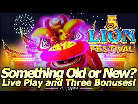 NEW 5 Lion Festival Slot Machine – Haven’t I Seen This Before!? Not So New Konami Slot