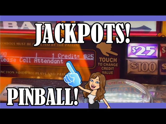 WHY DO WE LOVE PINBALL?? Old School Pinball Slot Machine plus 3x4x5x Pay – MY PROGRESSIVE!