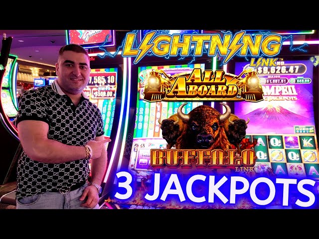 3 JACKPOTS On High Limit Slots – Playing Live Casino