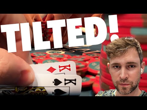 ANNOYED, ON TILT w/ MULTIPLE REBUYS. NOT GOOD !! // Texas Holdem Poker Vlog 99