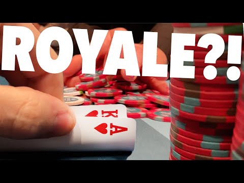 BATTLE ROYALE w/ MULTIPLE MONSTER Hands!! // Texas Holdem Poker Vlog 96