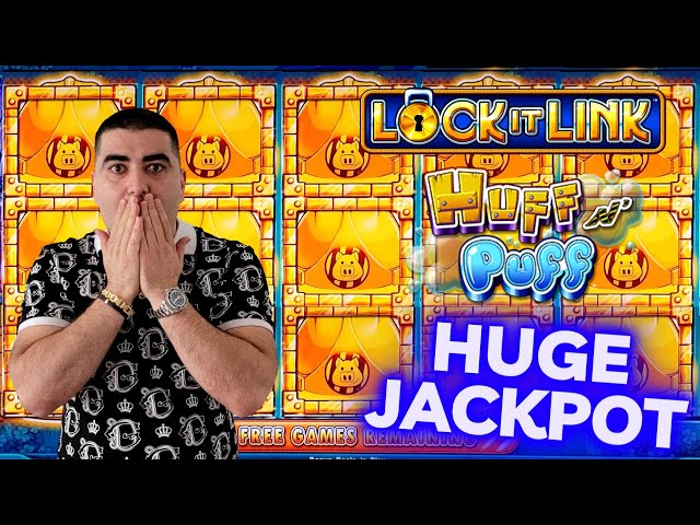 HUGE HANDPAY JACKPOT On Huff N Puff Slot Machine