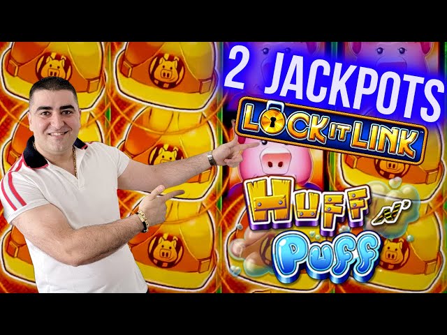 Huff N Puff Slot 2 JACKPOTS HANDPAY | High Limit Slot Machine Jackpots