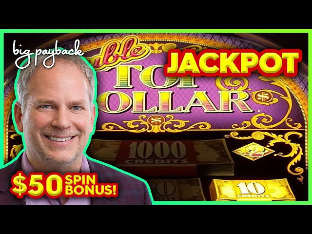 JACKPOT HANDPAY! Double Top Dollar Slot – HIGH LIMIT ACTION!