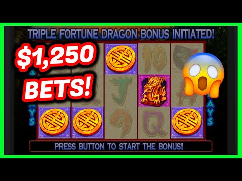 Triple Fortune Dragon Casino Slot Machine Game! Old but Gold! MAX BET!
