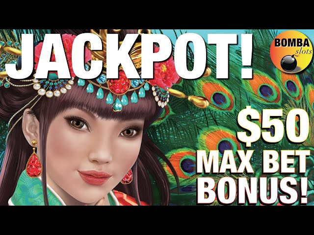 4th Spin JACKPOT HANDPAY! Up to $50 Bets! Peacock Princess ~ Dragon Link Up to $50 Bets Casino Slots