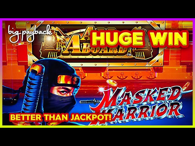 BETTER THAN JACKPOT – All Aboard Masked Warrior Slot – DREAM SESSION!