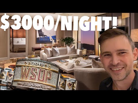 Completely FREE LUXURY SUITE at the Wynn?! The Run Good Starts Early!! // WSOP MAIN EVENT VLOG #1