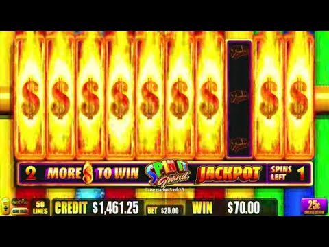 HUGE JACKPOT WINS & CRAZY FREE SPIN FRENZY ON SPIN IT GRAND A REAL SLOT MACHINE JACKPOT