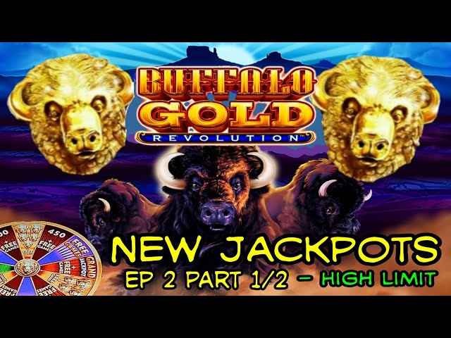 Look!! I Won a Lot of Money on Buffalo Gold Revolution Slots with High Limit | Ep2 Part 1/2