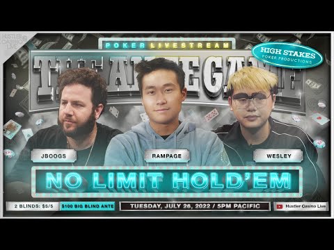 RAMPAGE BUYS IN $125,000!! Rampage, Wesley & JBoogs Play $5/5/100 Ante Game – Commentary by DGAF