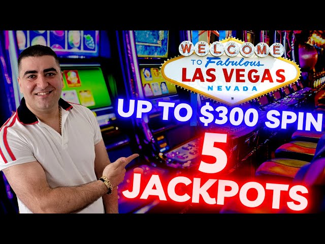 Up To $300 Bets & 5 HANDPAY JACKPOTS On High Limit Slots – Winning Huge Money On Roulette Table