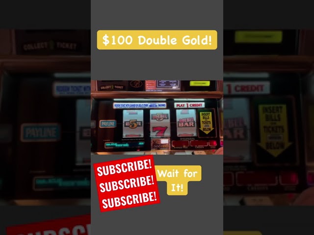$100 Double Gold Slot Machine Jackpot!! #staceyshighlimitslots #casinos #bosslady #winning
