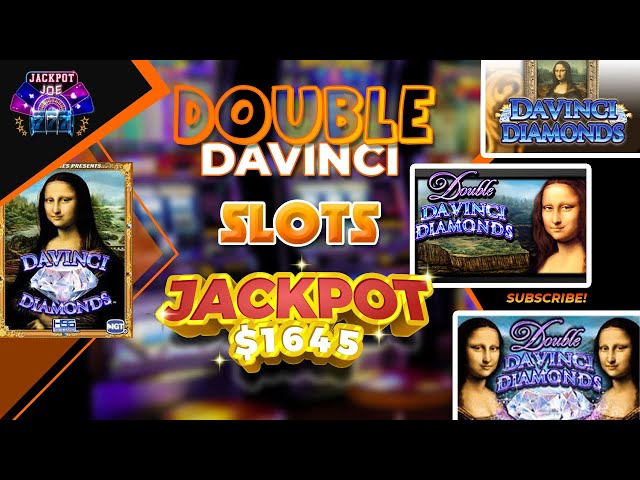 Double DaVinci Slots Jackpot $1645 Winner