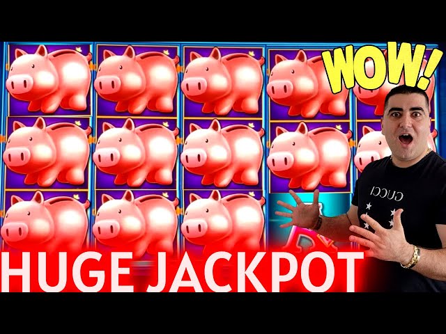Lock It Link Piggy Bankin Slot BIG HANDPAY JACKPOT !