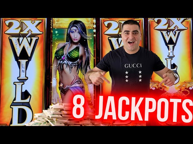 OMG I Was So Lucky To Win 8 HANDPAY JACKPOTS On High Limit Slots
