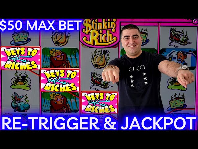 STINKIN’ Rich Slot Machine JACKPOT – $50 Max Bet