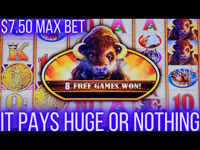 What Will Pay MAX BET Bonuses On Buffalo Slots !