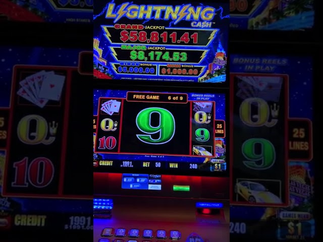 $50/Spin BONUS! Lightning Cash High Stakes #shorts