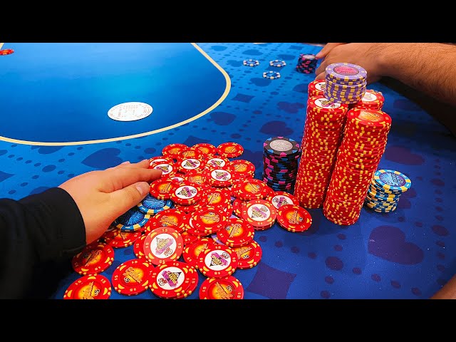 ALL IN on the FIRST HAND of our SESSION! ACTION GAME POKER VLOG | C2B Episode 129