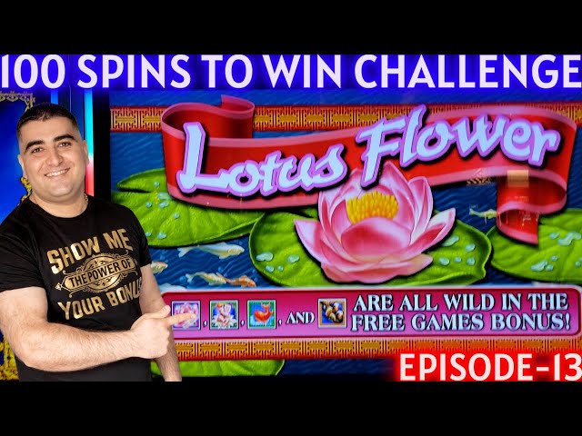 High Limit Lotus Flower & Cleopatra Slots – 100 Spins To Win Challenge | Episode-13