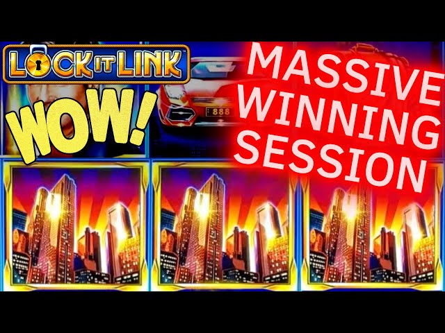 MASSIVE WINNING Session On Lock It Link Slot Machine
