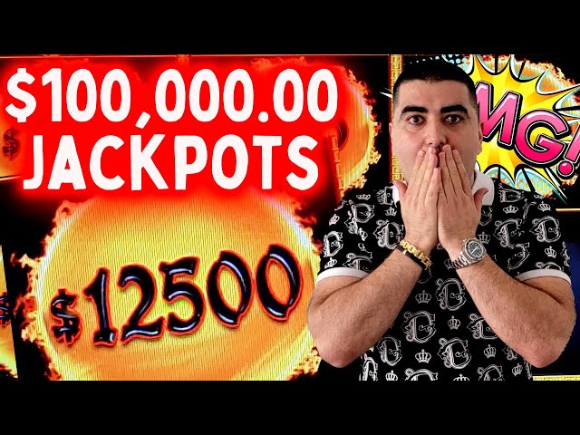 $100,000.00 JACKPOTS On Dragon Link Slot Machine