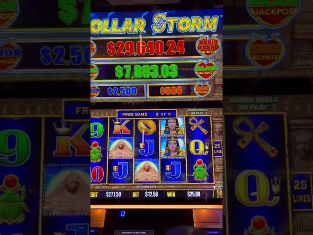 $12.50 Spin Bonus On Dollar Storm Slot Machine