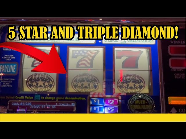 5 Star & Triple Diamond Slots! Found a True Oldie! Sweet Double Up!