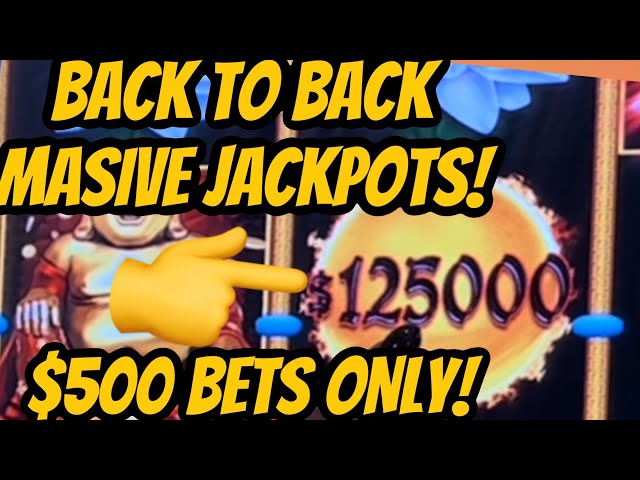 $500 BETS ONLY MASSIVE BACK TO BACK JACKPOTS!!! DRAGON LINK!
