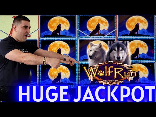 HUGE JACKPOT On High Limit Wolf Run Slot Machine