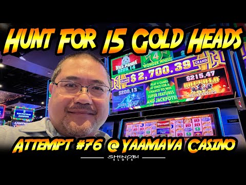 Hunt For 15 Gold Heads! Ep. #76 – Chasing a Maxed Out Grand Jackpot in Wonder 4 Wonder Wheel!