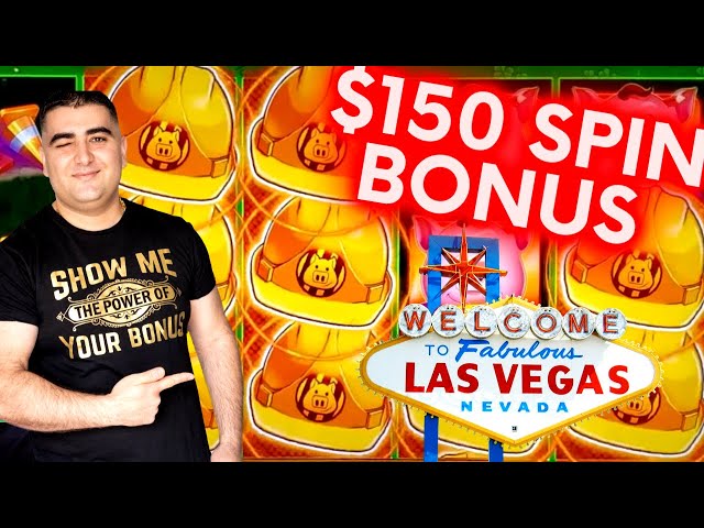 I Got $150 Spin Bonus On High Limit HUFF N PUFF Slot Machine – Here’s What Happened !
